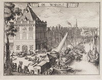 KG 06688k
<br/>
De Waag te Haarlem
<br/>
<em>Hooghe, Romeyn de (1645-1708)</em>